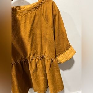 Anthropologie menace corduroy peplum with button detail